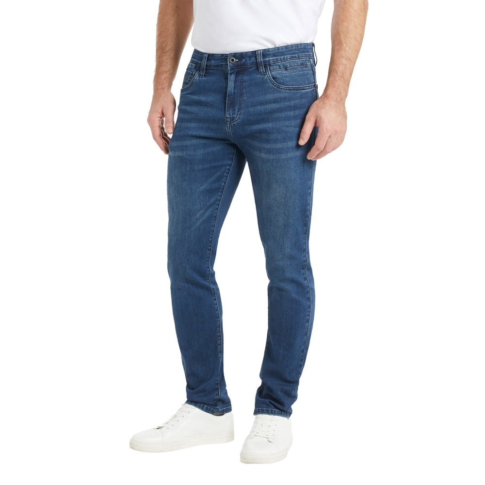 Kenneth Cole Men's Straight Fit Stretch Denim Jeans